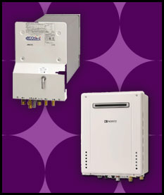 ガス給湯器と風呂釜を交換